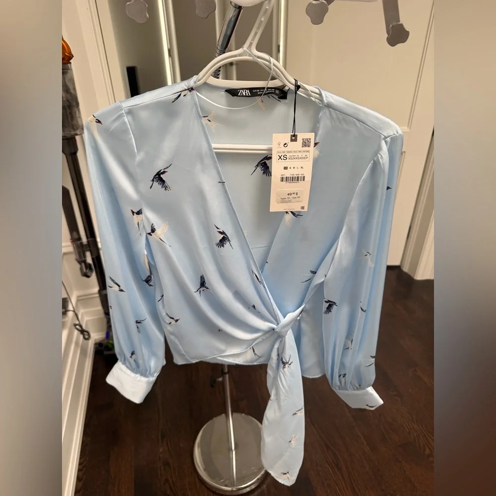 Zara Satin Effect Blouse - Picture 6 of 7